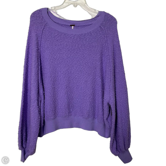 Top Long Sleeve By Free People In Purple, Size: Xs