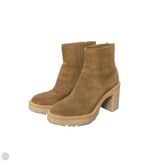 Boots Ankle Heels By Dolce Vita In Brown, Size: 8.5
