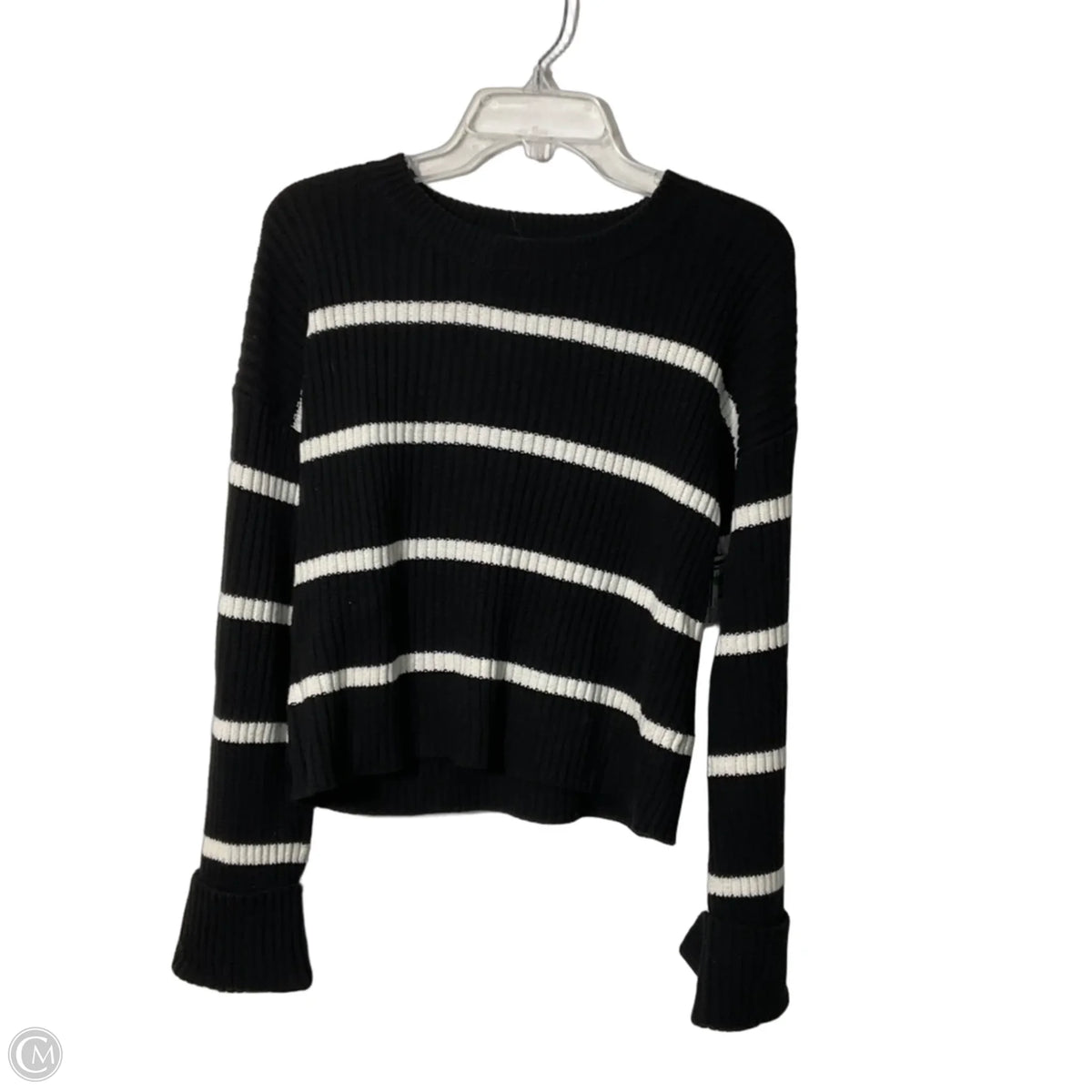 Sweater By Evereve In Black & White, Size: S