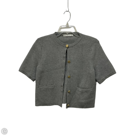 Sweater Cardigan By Abercrombie And Fitch In Grey, Size: Xs