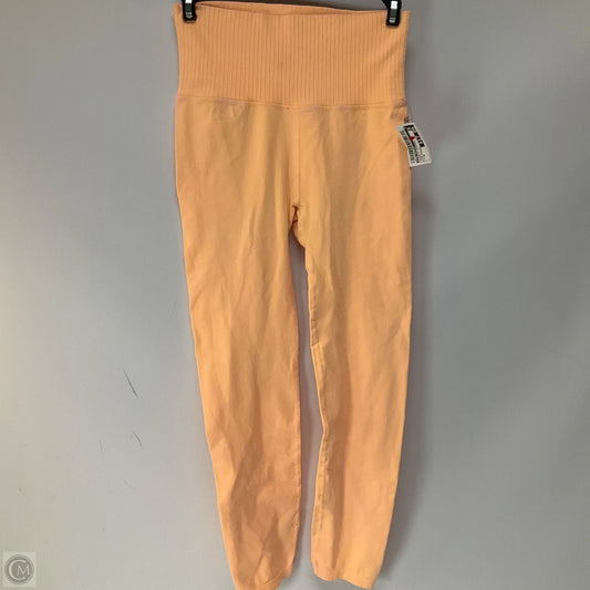 Athletic Leggings By Free People In Orange, Size: M