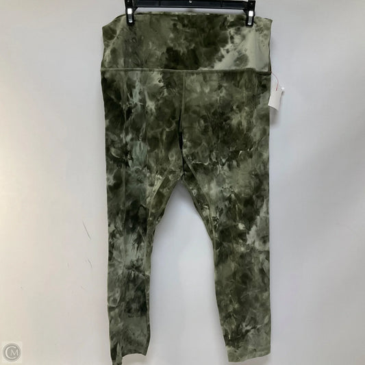 Athletic Leggings Capris By Lululemon In Green, Size: 14