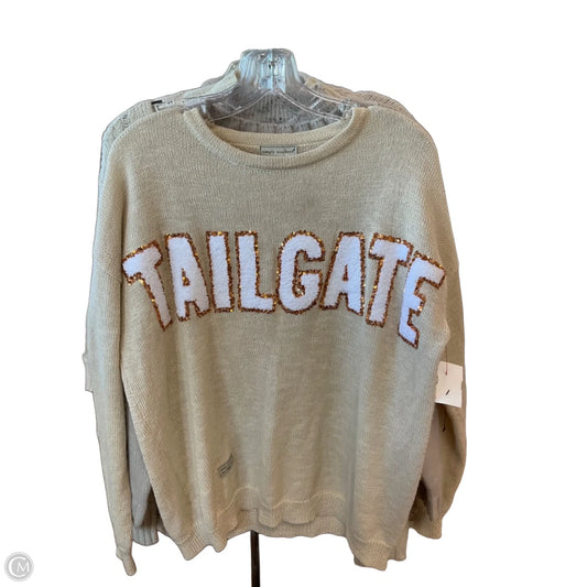 Sweater By Simply Southern In Beige, Size: M