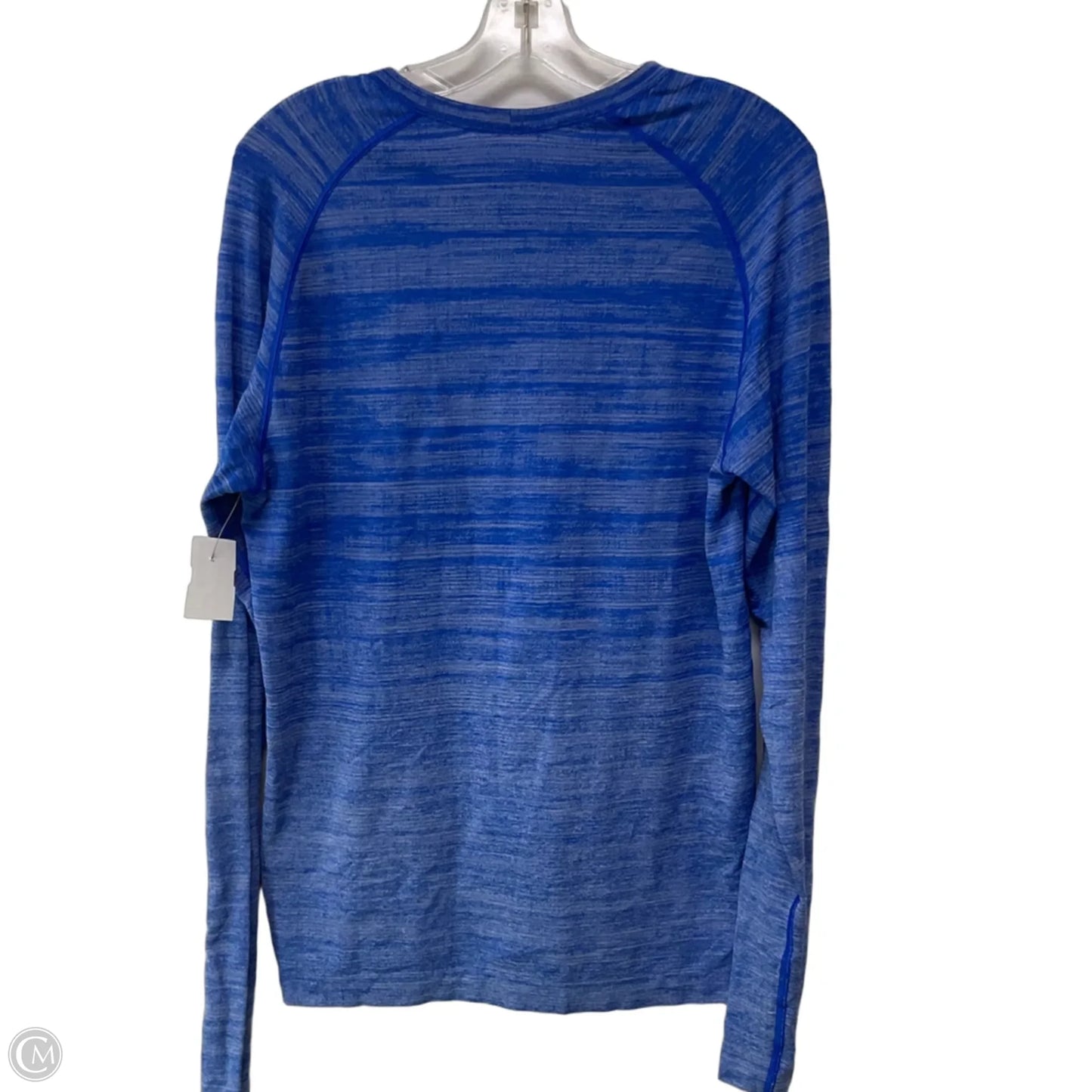 Athletic Top Long Sleeve Crewneck By Lululemon In Blue, Size: M