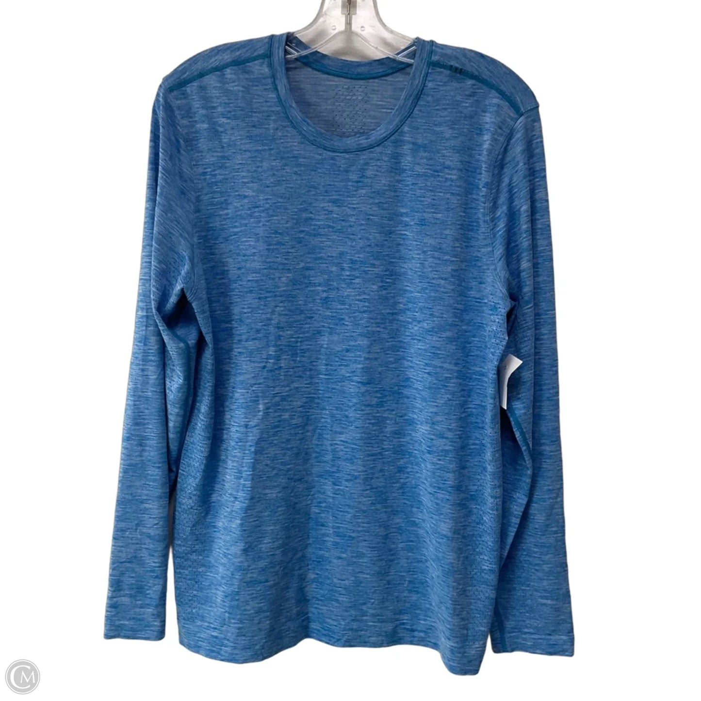 Athletic Top Long Sleeve Crewneck By Lululemon In Blue, Size: M