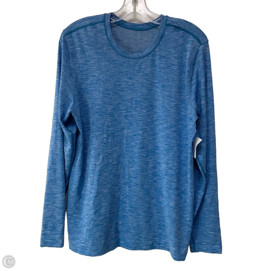 Athletic Top Long Sleeve Crewneck By Lululemon In Blue, Size: M