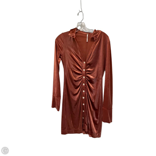 Dress Casual Short By Free People In Orange, Size: Xs