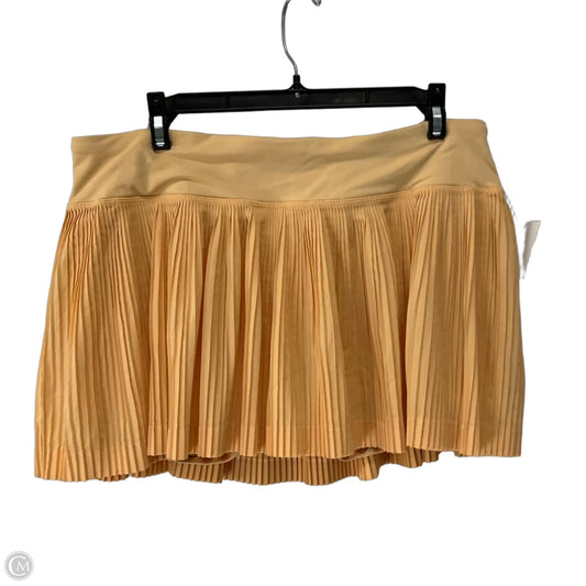 Athletic Skort By Lululemon In Orange, Size: 10