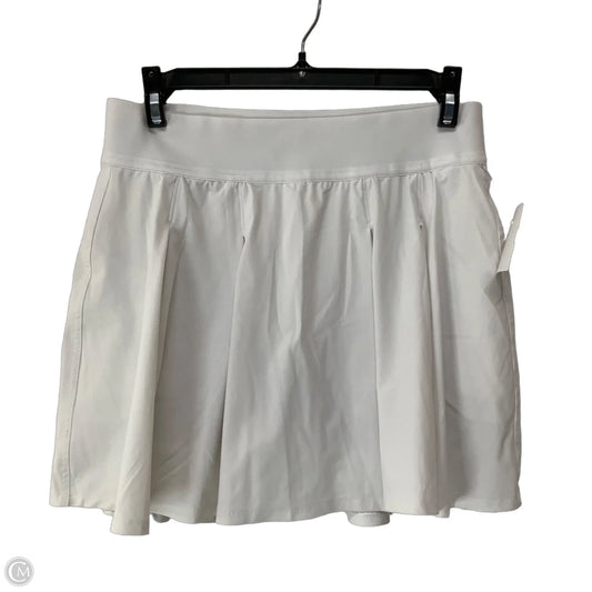 Athletic Skort By Lululemon In White, Size: 8