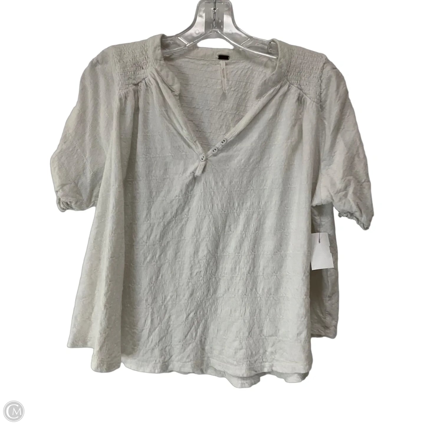 Top Short Sleeve By Free People In White, Size: S