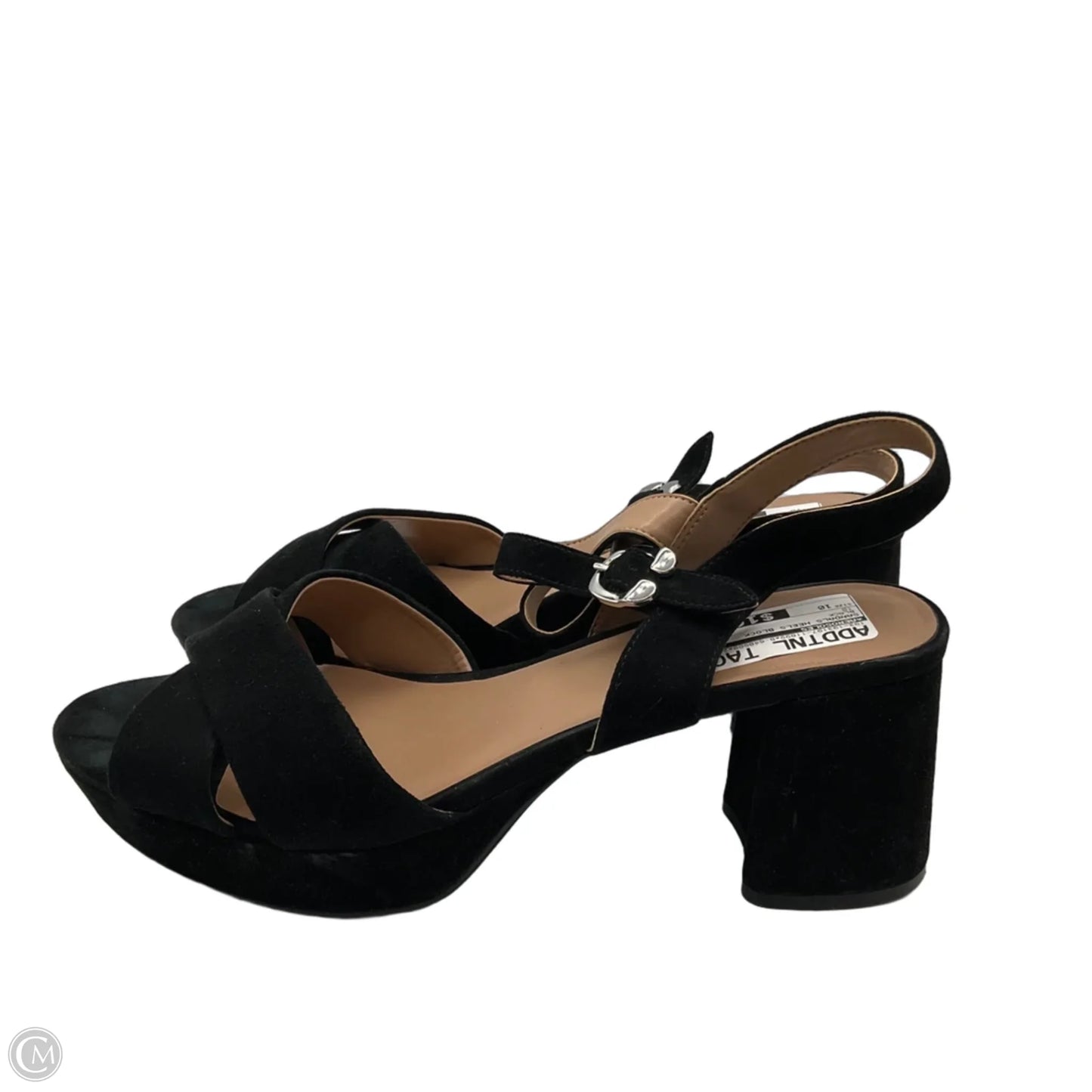 Sandals Heels Block By Aerosoles In Black, Size: 10