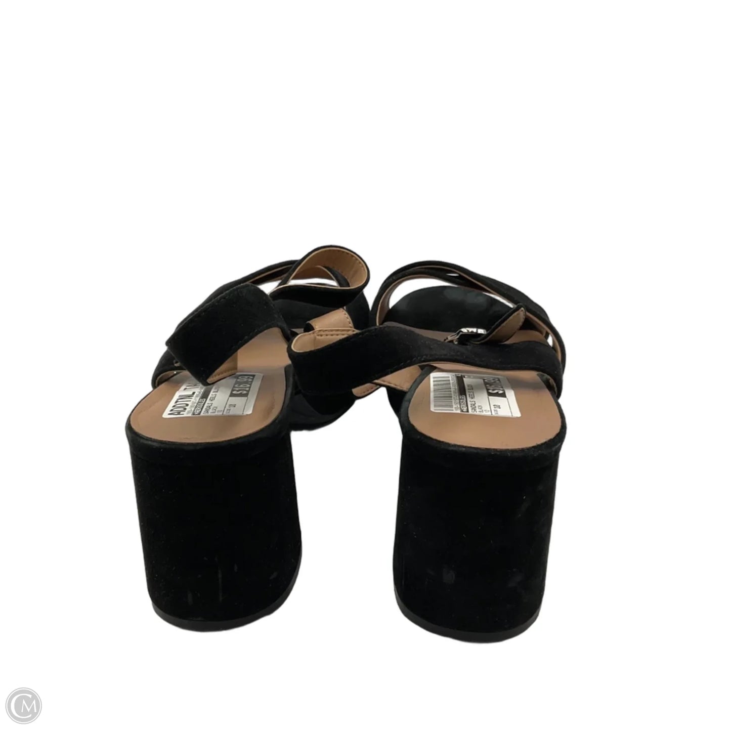 Sandals Heels Block By Aerosoles In Black, Size: 10
