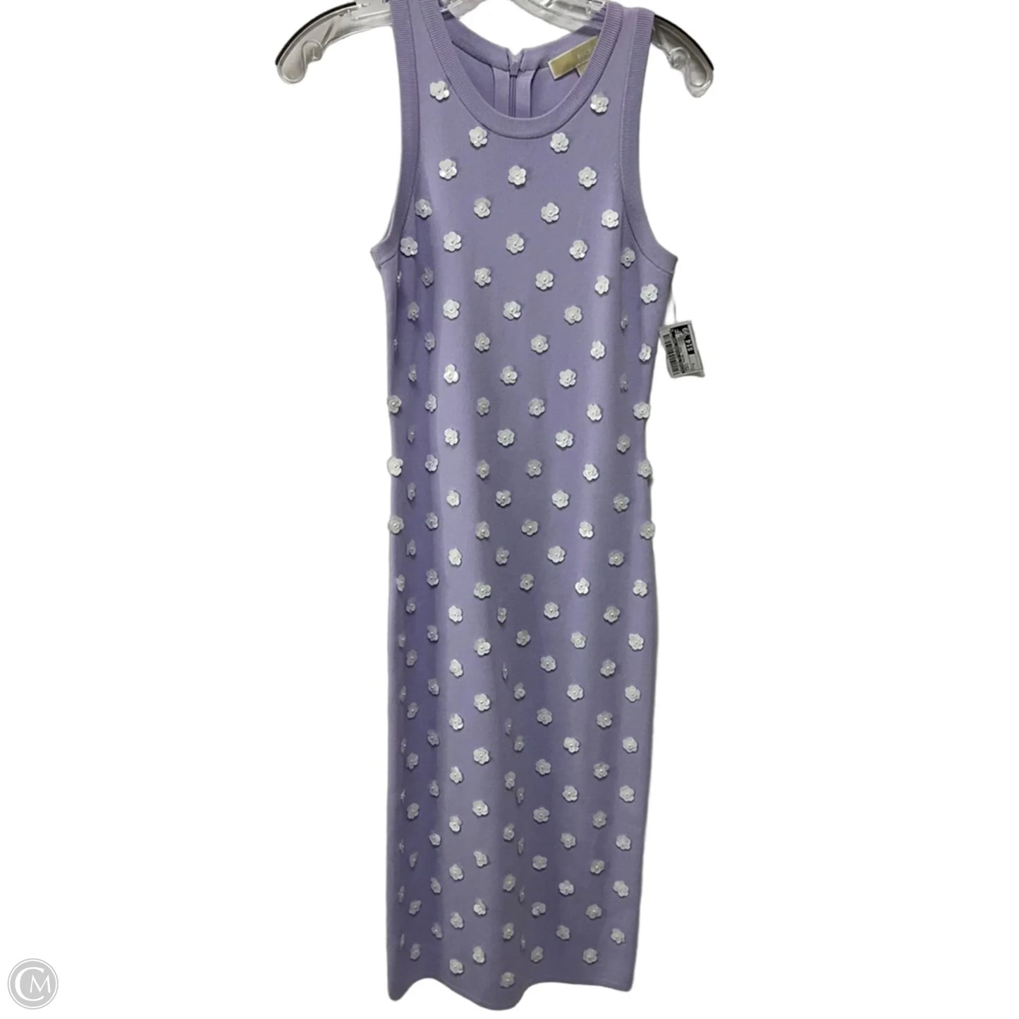 Dress Casual Midi By Michael By Michael Kors In Purple, Size: S