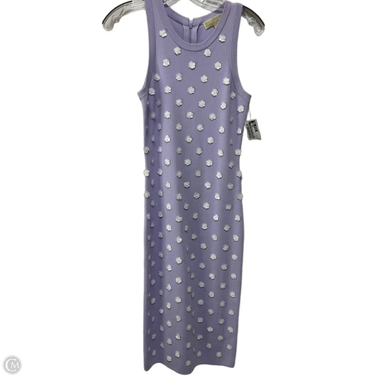 Dress Casual Midi By Michael By Michael Kors In Purple, Size: S