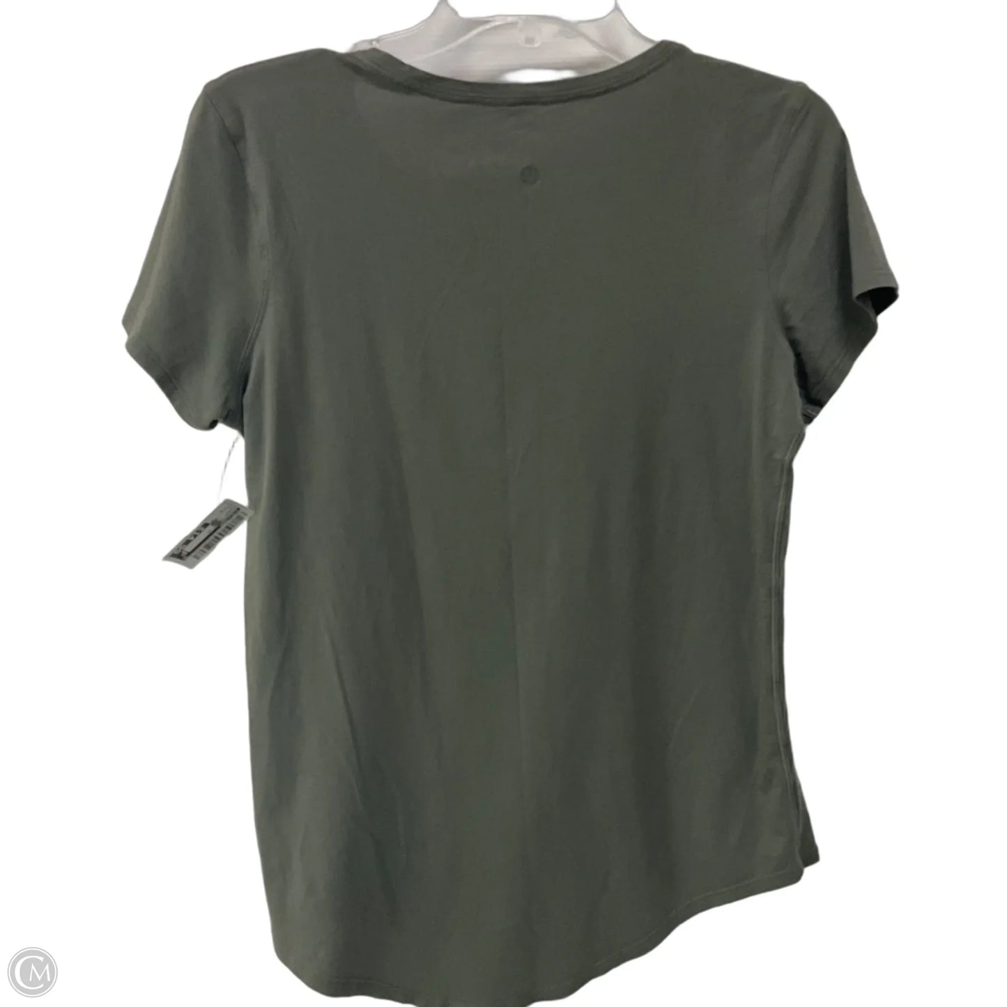 Athletic Top Short Sleeve By Lululemon In Green, Size: 6