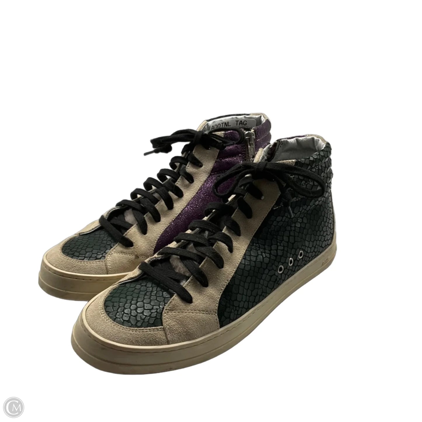 Shoes Sneakers By P448 In Green & Purple, Size: 10