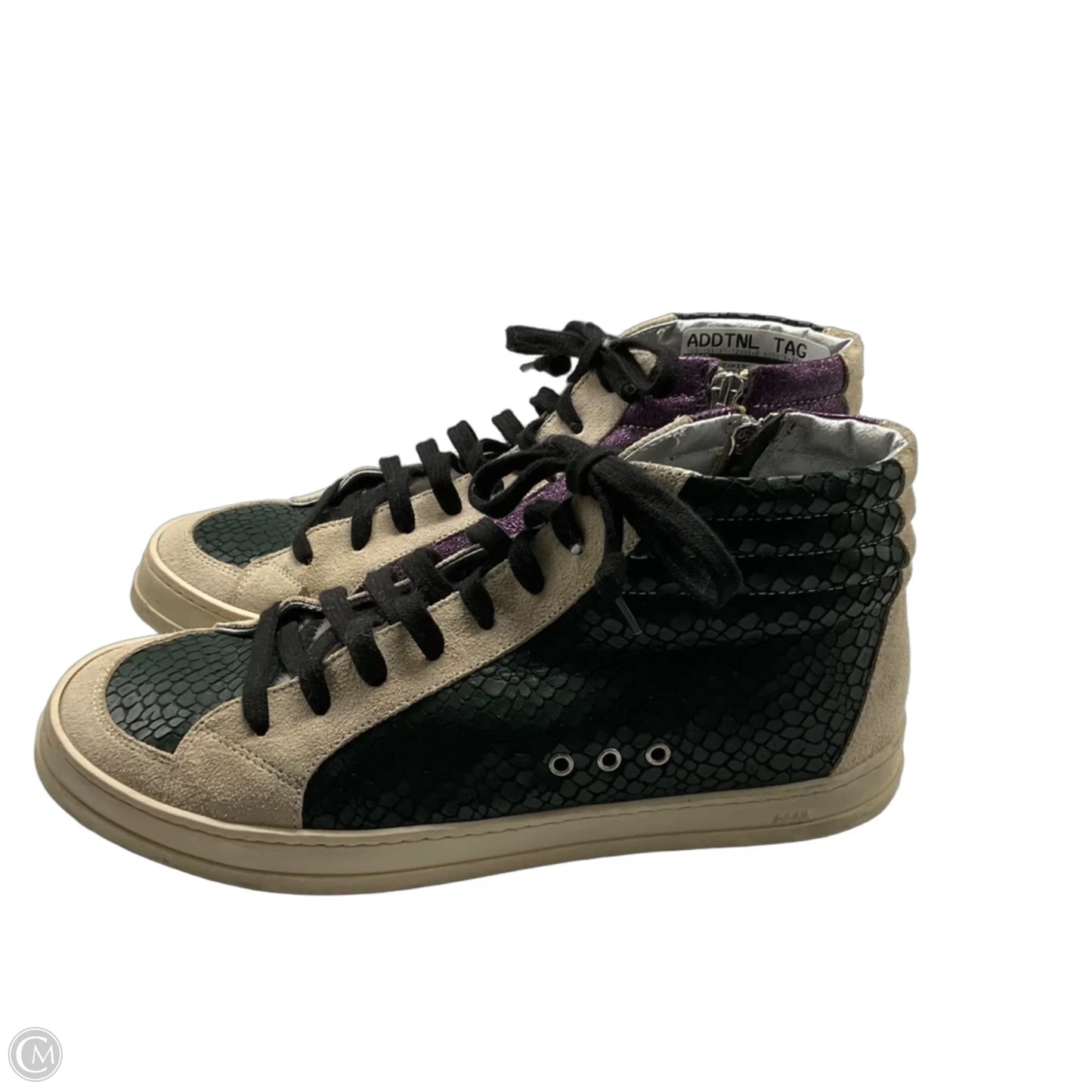 Shoes Sneakers By P448 In Green & Purple, Size: 10