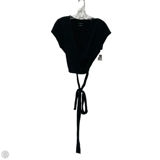 Top Short Sleeve By Anthropologie In Black, Size: L