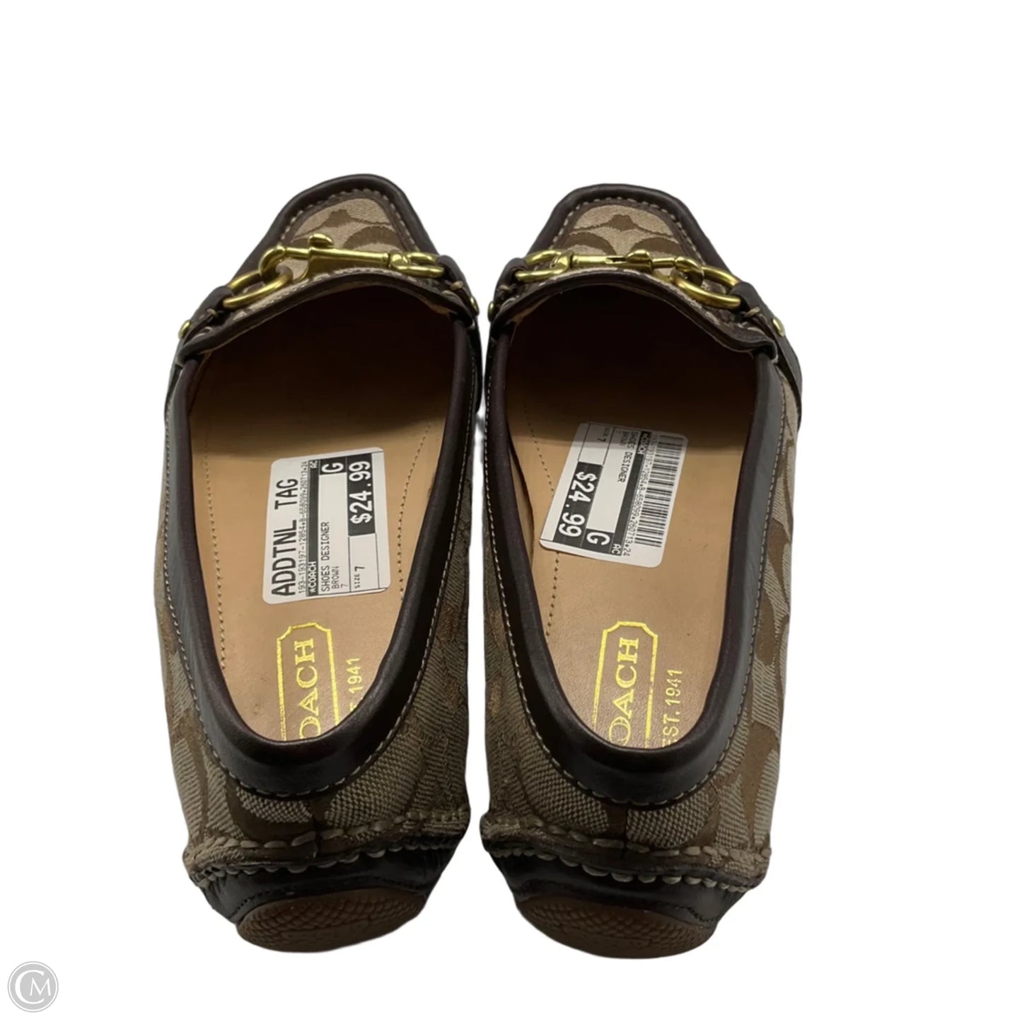 Shoes Designer By Coach In Brown, Size: 7