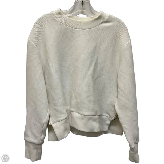Athletic Top Long Sleeve Crewneck By Varley In White, Size: M