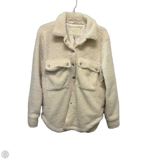 Jacket Faux Fur & Sherpa By Blanknyc In Cream, Size: S