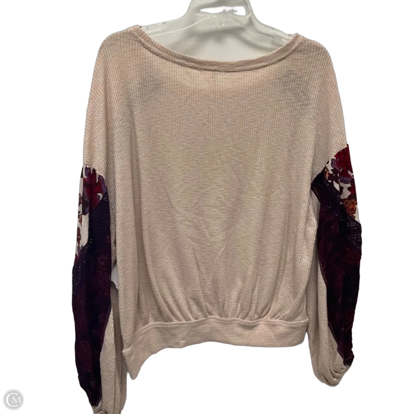 Top Long Sleeve By Free People In Pink, Size: M