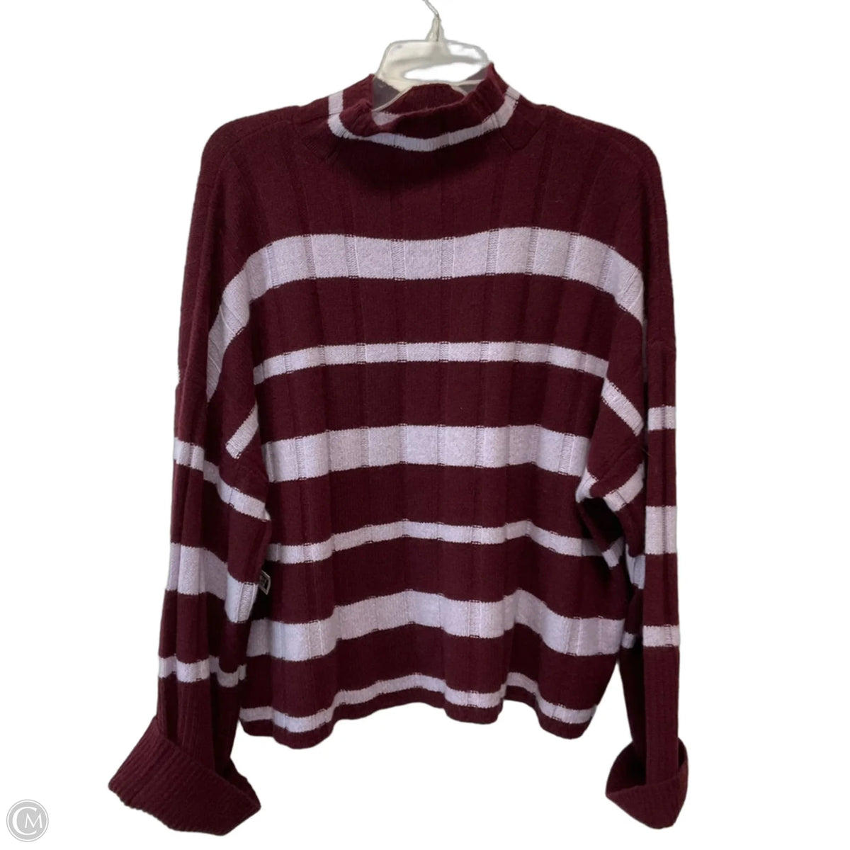 Sweater By Madewell In Striped Pattern, Size: L