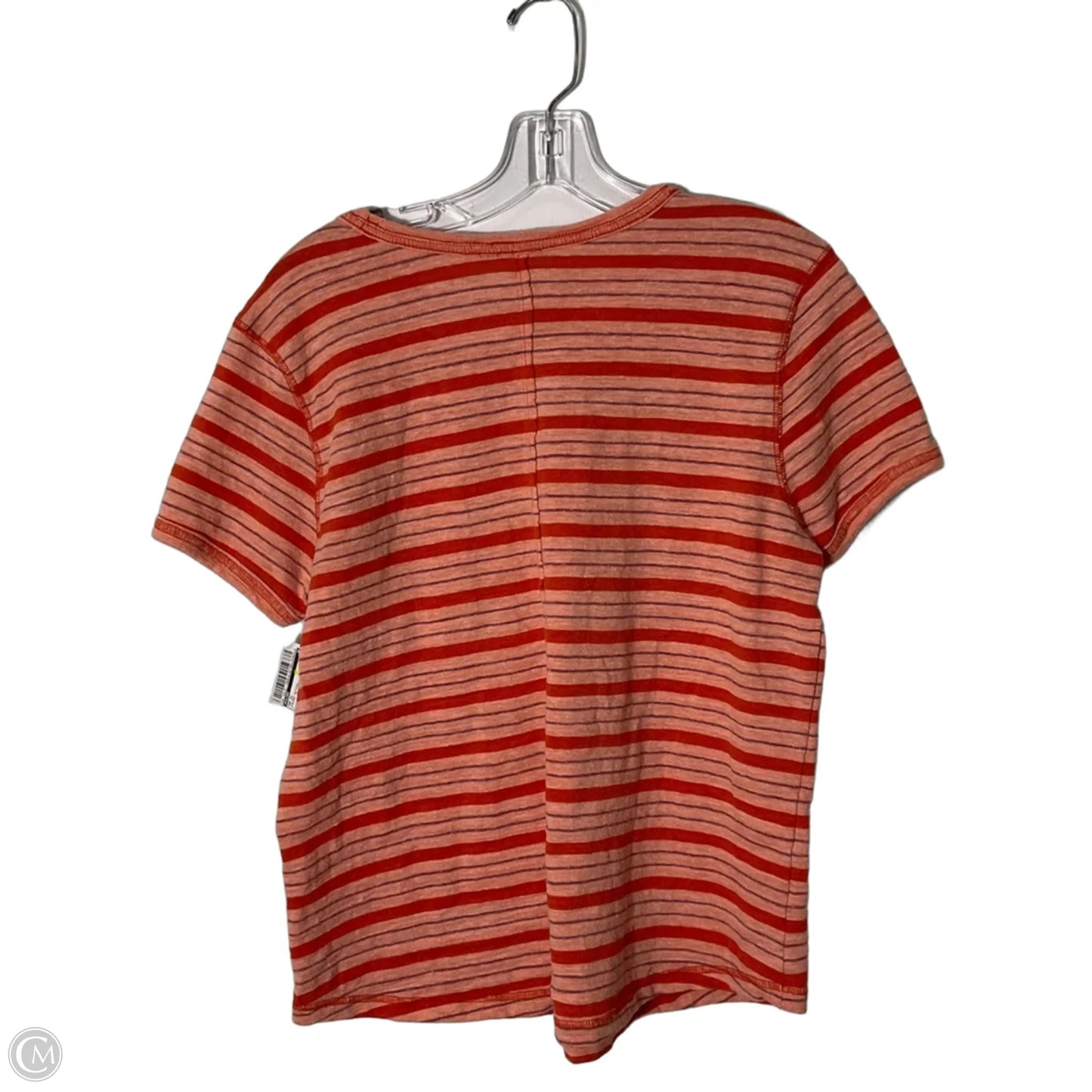 Top Short Sleeve By Pilcro In Striped Pattern, Size: L