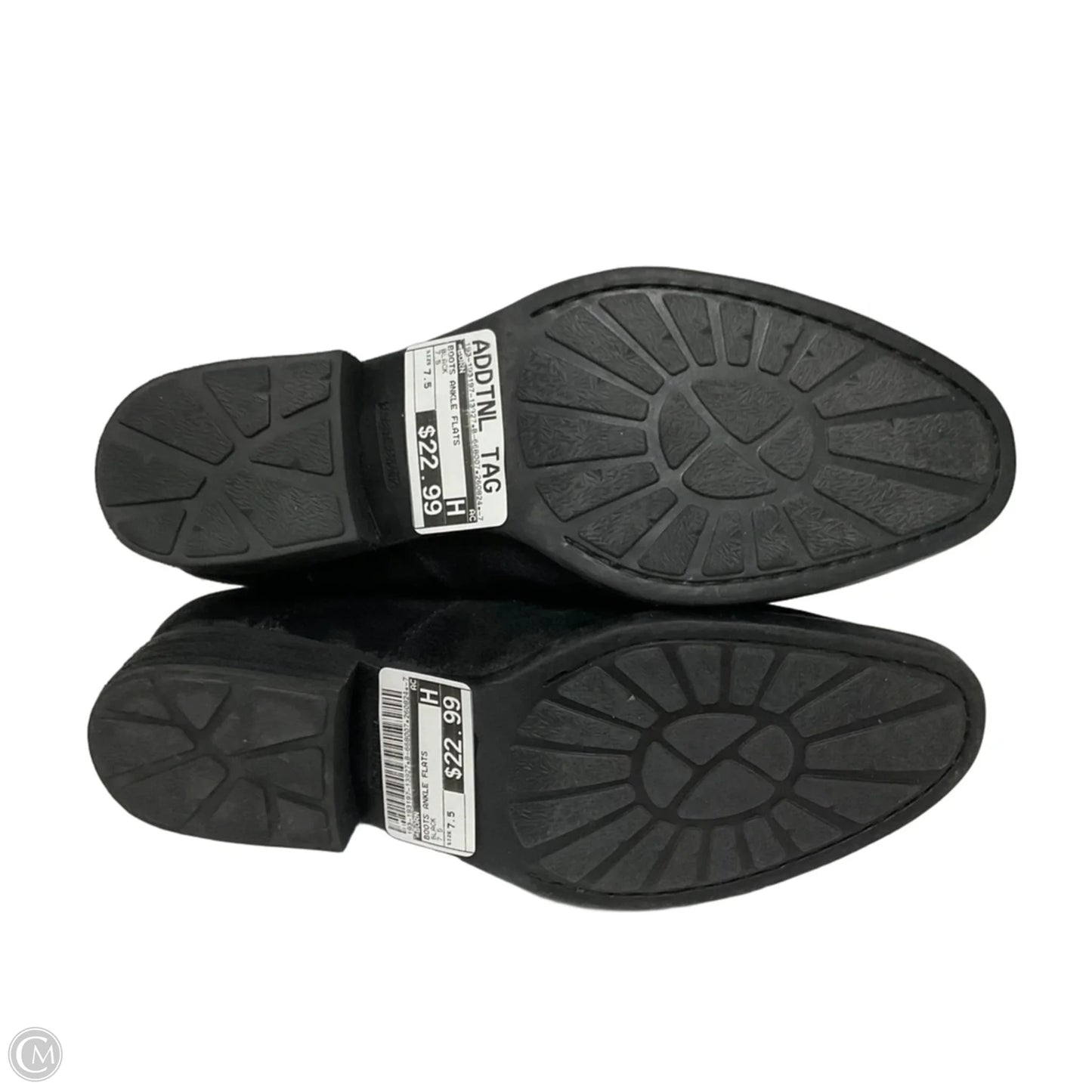 Boots Ankle Flats By Born In Black, Size: 7.5