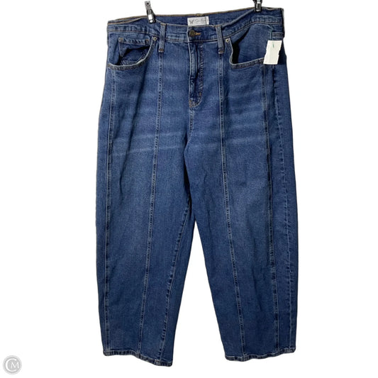 Jeans Straight By Jessica Simpson In Blue Denim, Size: 14