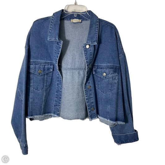 Jacket Denim By Altard State In Blue Denim, Size: L