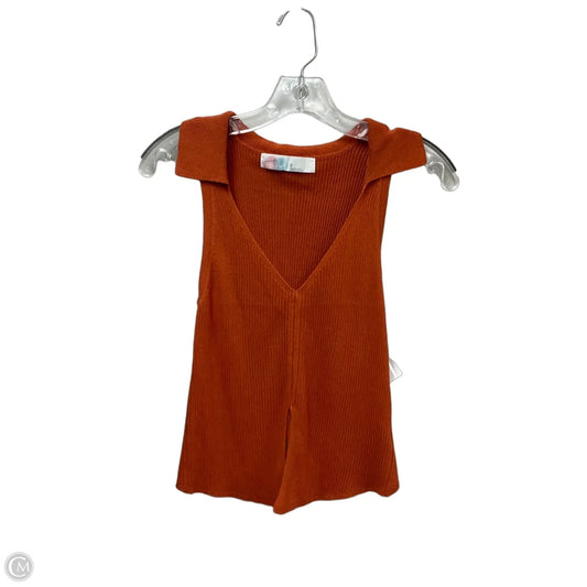 Top Sleeveless By Free People In Orange, Size: Xs