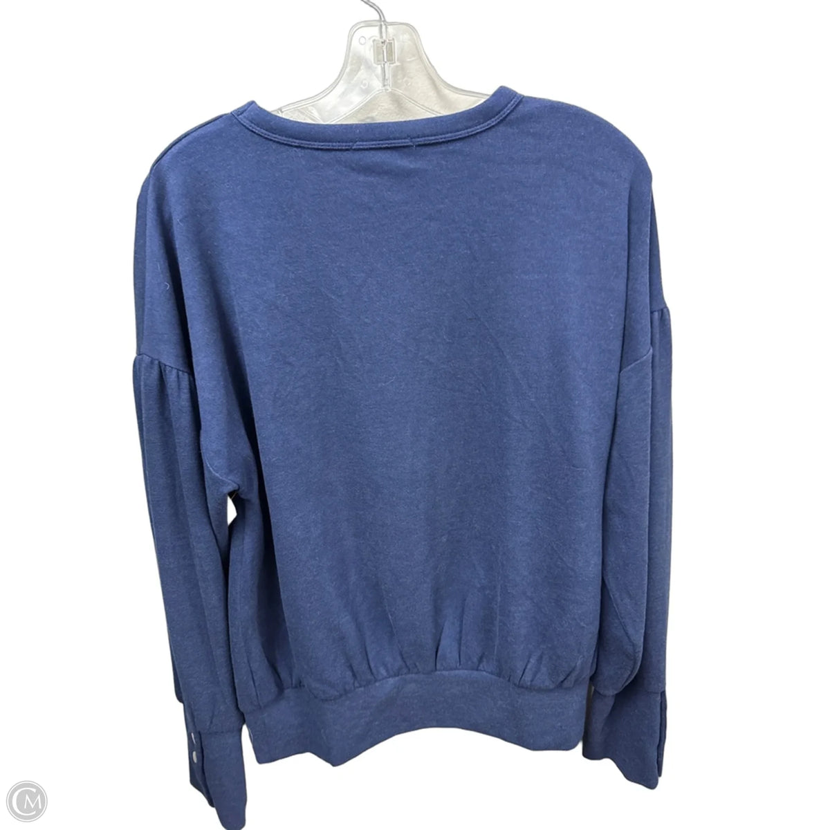 Top Long Sleeve By Evereve In Navy, Size: M