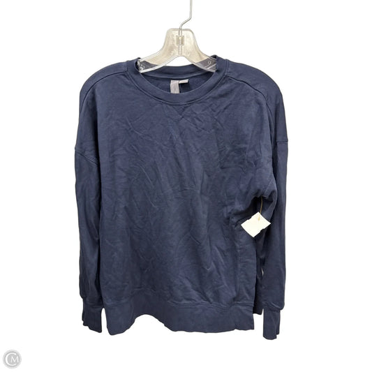 Athletic Top Long Sleeve Crewneck By Sweaty Betty In Navy, Size: S