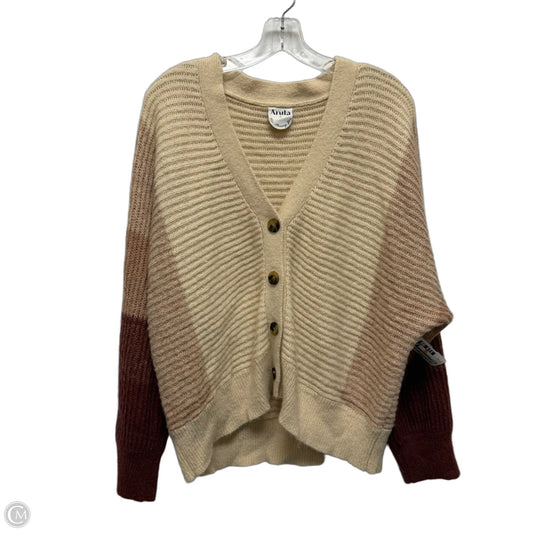 Sweater Cardigan By Arula In Cream, Size: Xl