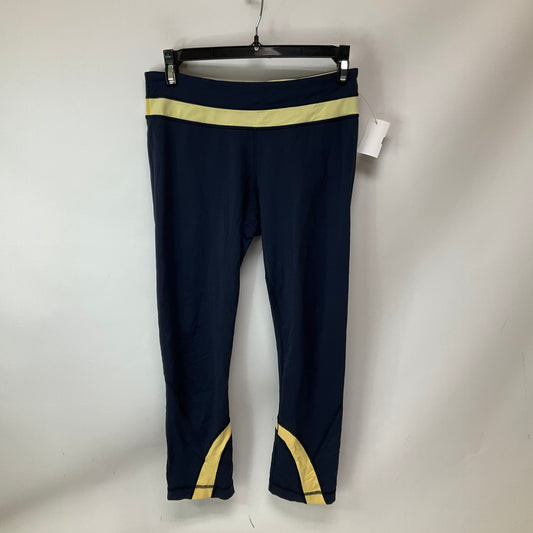 Athletic Leggings Capris By Lululemon In Navy, Size: 6