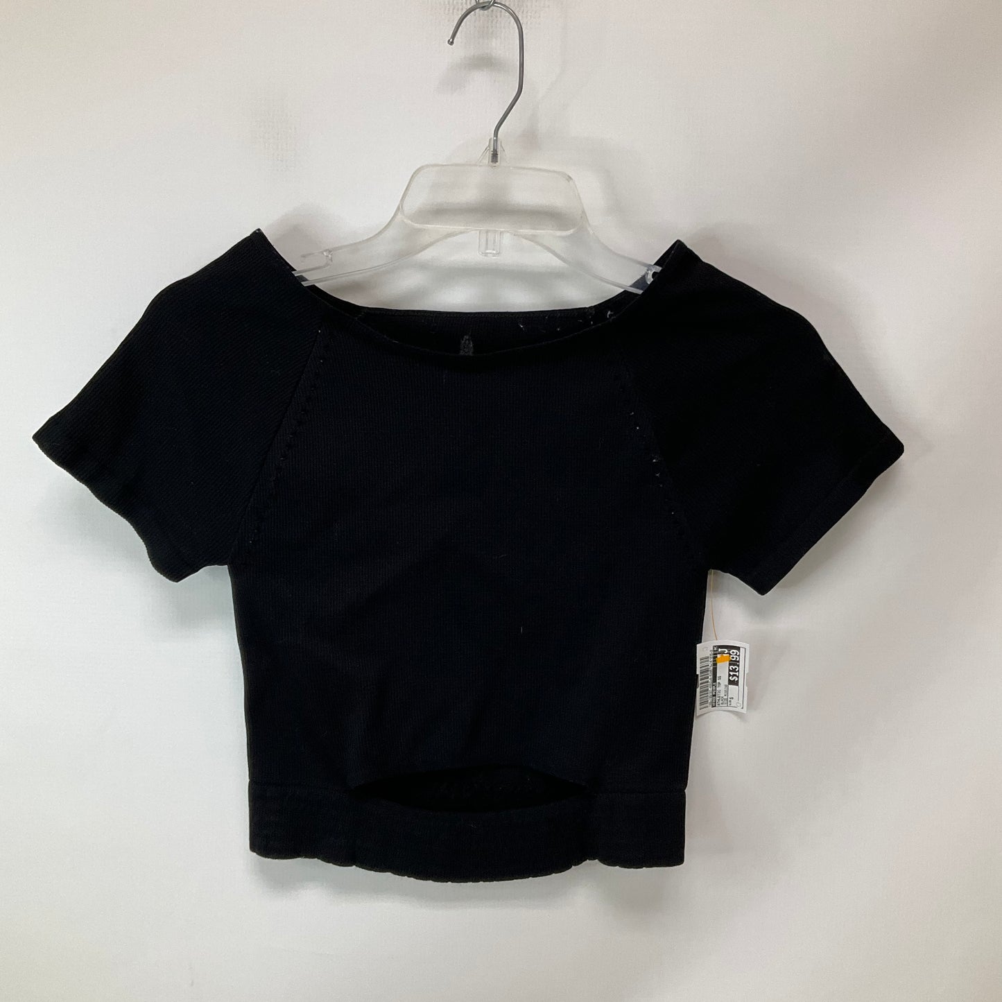 Athletic Top Short Sleeve By Free People In Black, Size: S