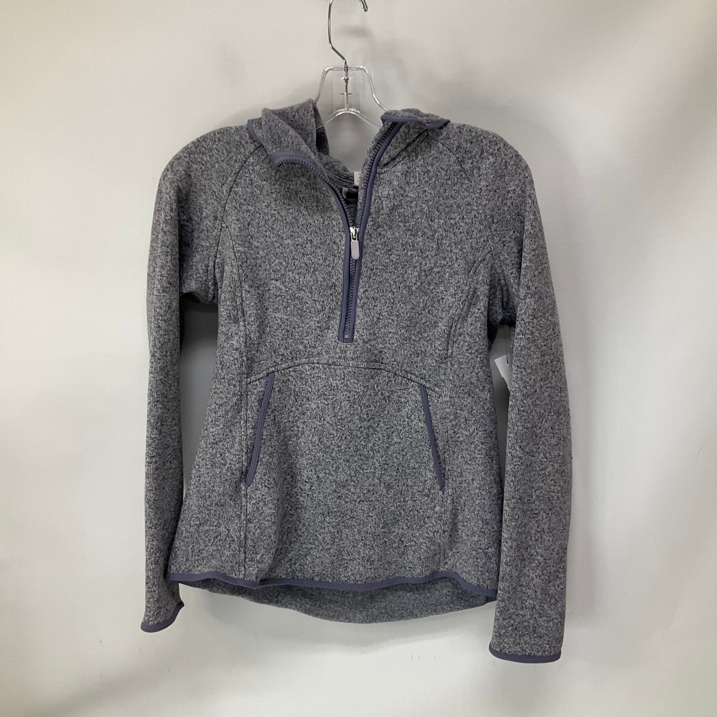 Athletic Sweatshirt Collar By Lululemon In Grey, Size: 8