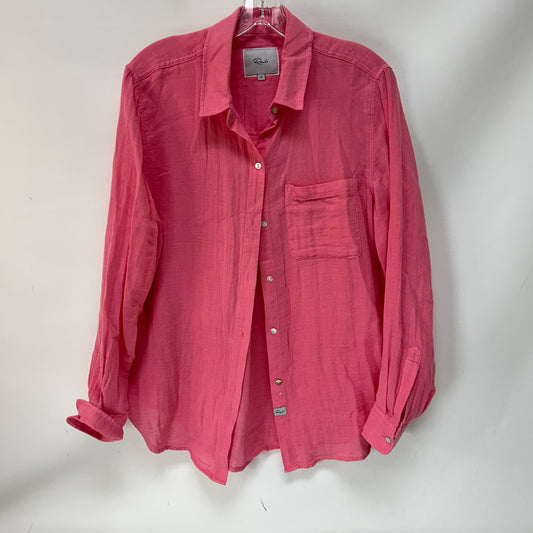 Top Long Sleeve Basic By Rails In Pink, Size: M