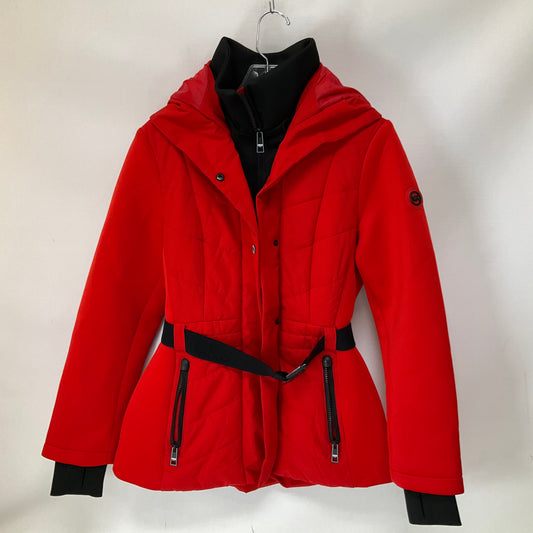 Jacket Puffer & Quilted By Michael By Michael Kors In Red, Size: S