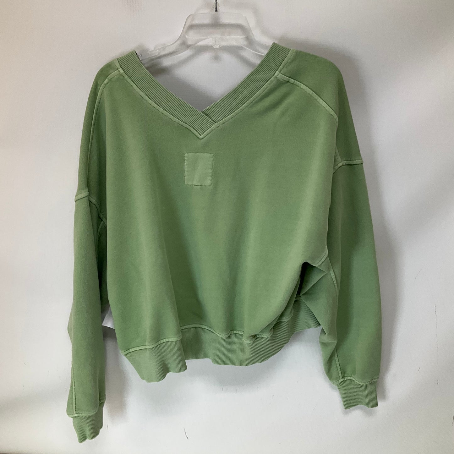 Top Long Sleeve By Aerie In Green, Size: S