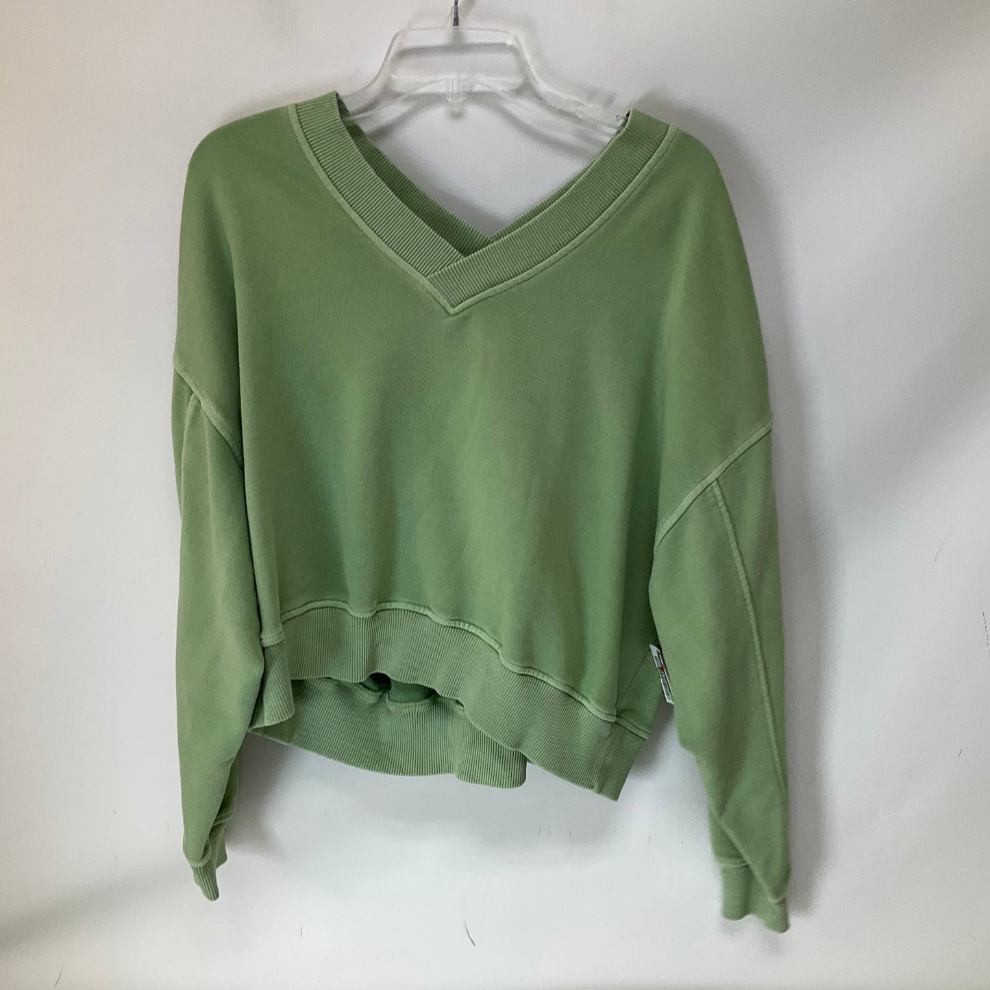 Top Long Sleeve By Aerie In Green, Size: S