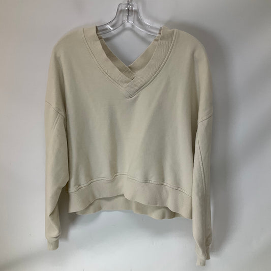 Top Long Sleeve By Aerie In Cream, Size: S