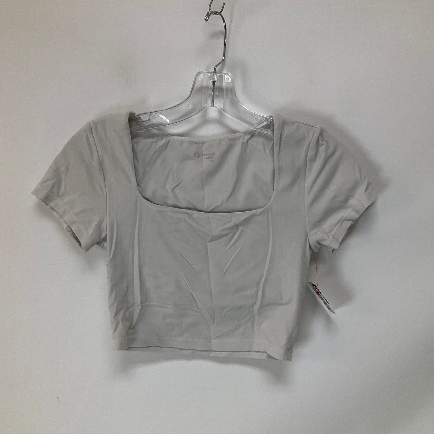 Athletic Top Short Sleeve By Aerie In Grey, Size: S