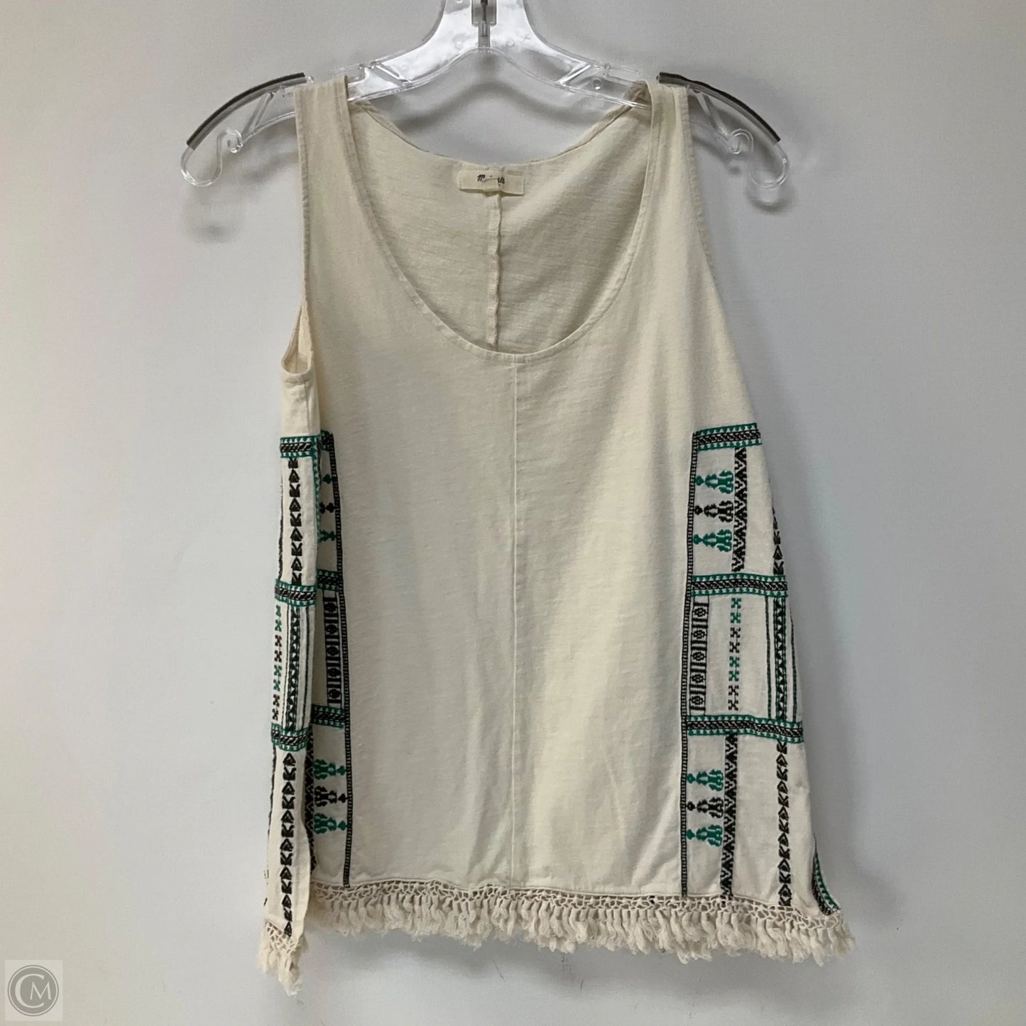 Top Sleeveless By Madewell In Cream, Size: Xs