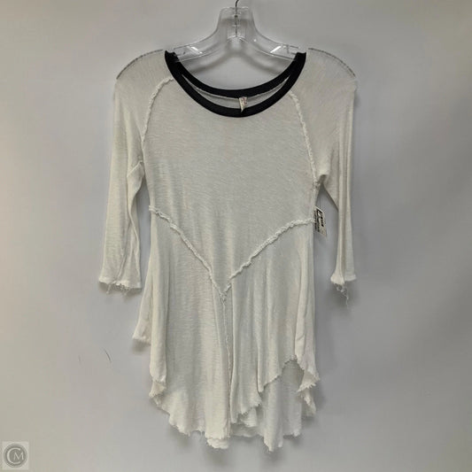 Top 3/4 Sleeve By Free People In White, Size: S