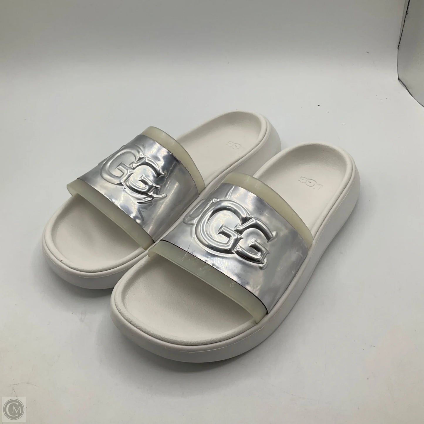 Sandals Designer By Ugg In White, Size: 5