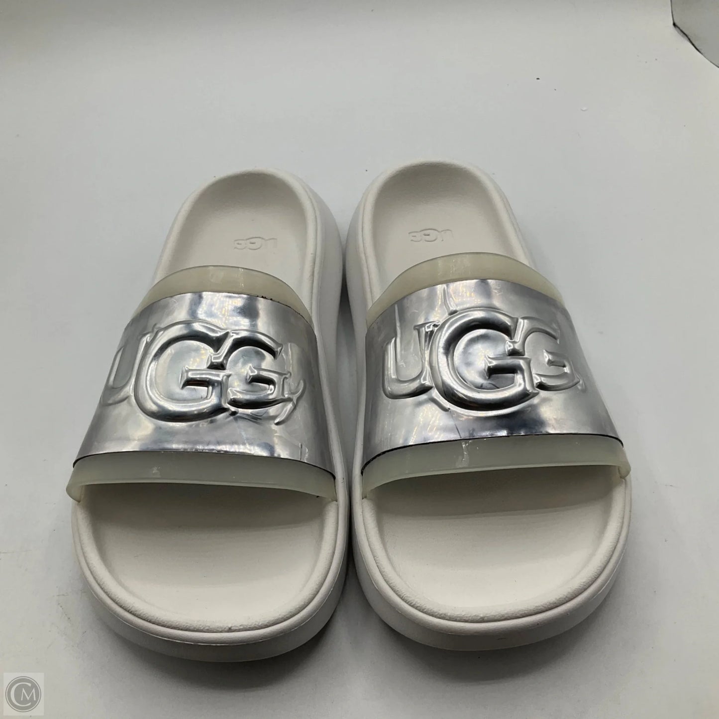 Sandals Designer By Ugg In White, Size: 5