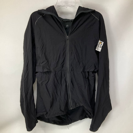 Athletic Jacket By Lululemon In Black, Size: 8