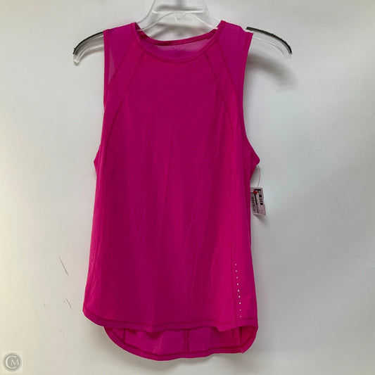Athletic Tank Top By Lululemon In Pink, Size: 6